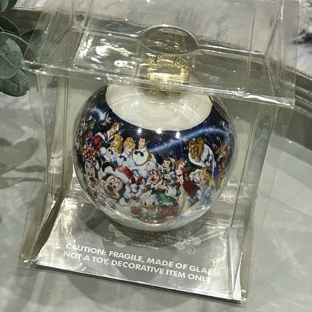 Disneyland World Resort Glass Ball 2010 Ornament Holiday Collection HTF‎